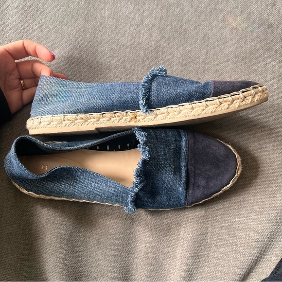 M. Gemi Denim Suede Espadrille Flats 40 - Picture 7 of 9